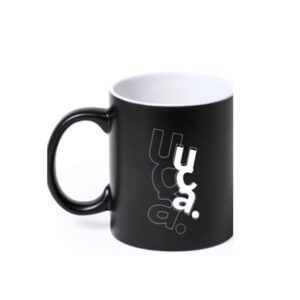 Taza cerámica negra